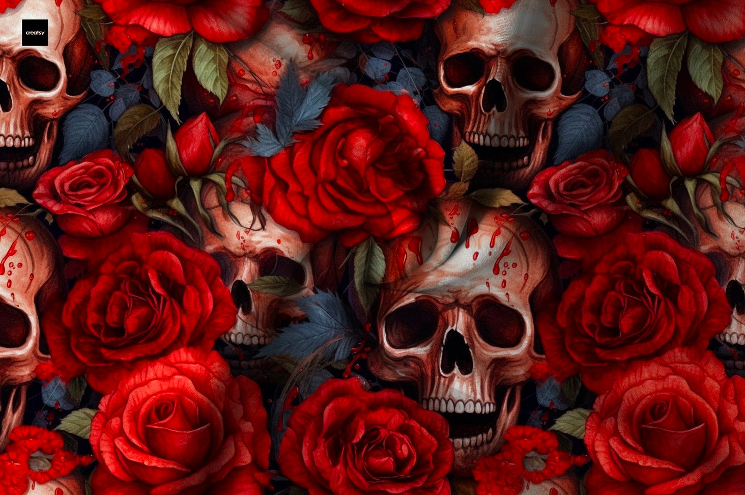 Rote Rosen 2.0 Totenkopf Halloween